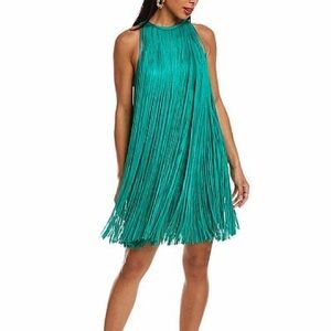 Herve Leger Vibrant Green Mini Dress